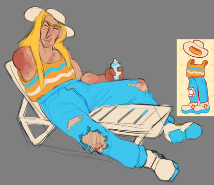 Outfit prompt + pose study